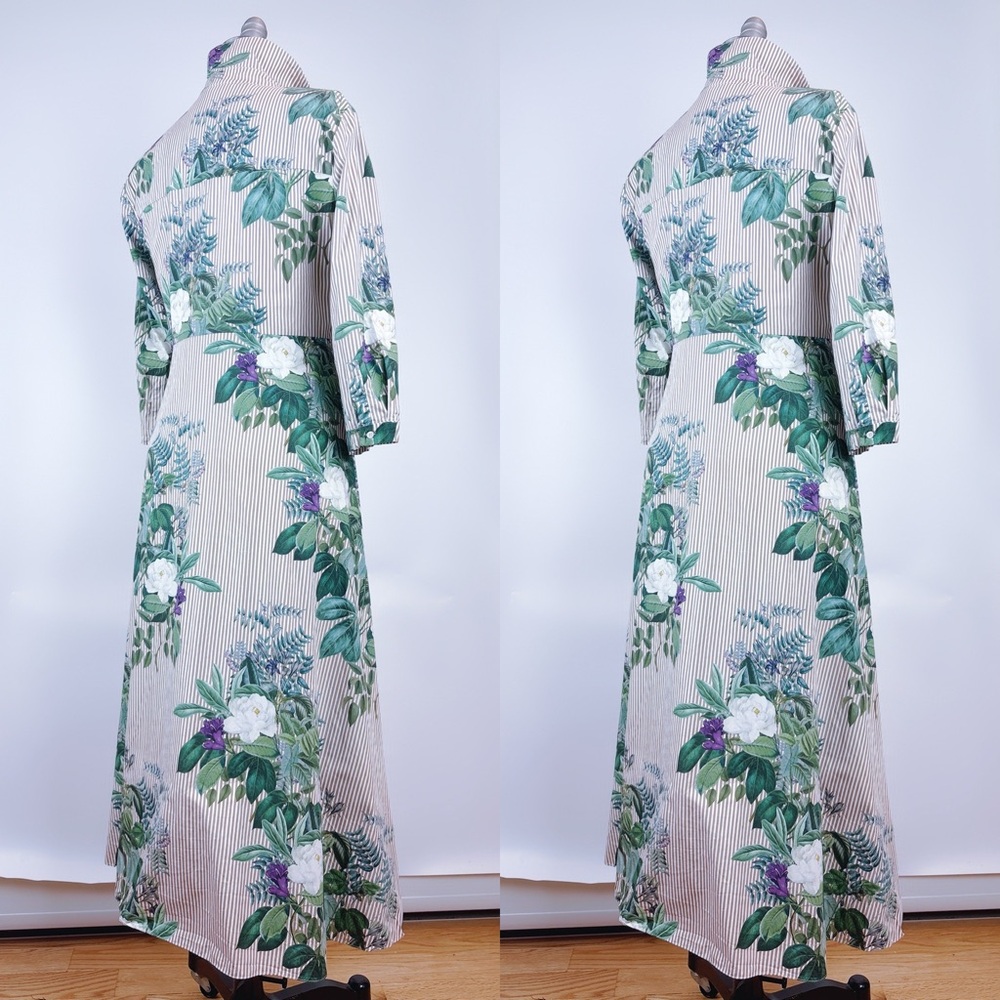 Zara Striped And Floral Print Tunic Shirt Dress
Size Large - Picture 8 of 11